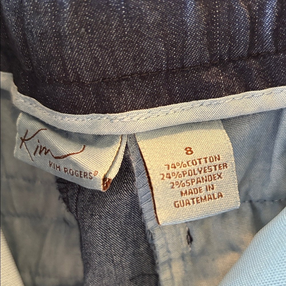 NEW W TAGS  SZ 8 Kim Rogers Navy Blue Pants - Picture 5 of 7
